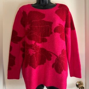 Liz Claiborne Sweater XL Long Sleeve Soft Stretch Knit Lightweight Pullover